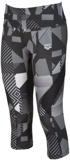 Legging Femme Arena W Gym 3/4 Tights Optical -Funky Trunks Soldes 000941120 w gym 3 4 tights b
