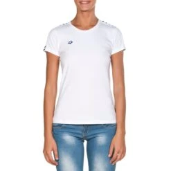 Tee-Shirt Arena Team Manches Courtes Femme White 1225101 -Funky Trunks Soldes 001225 101 w t shirt team 005 f o