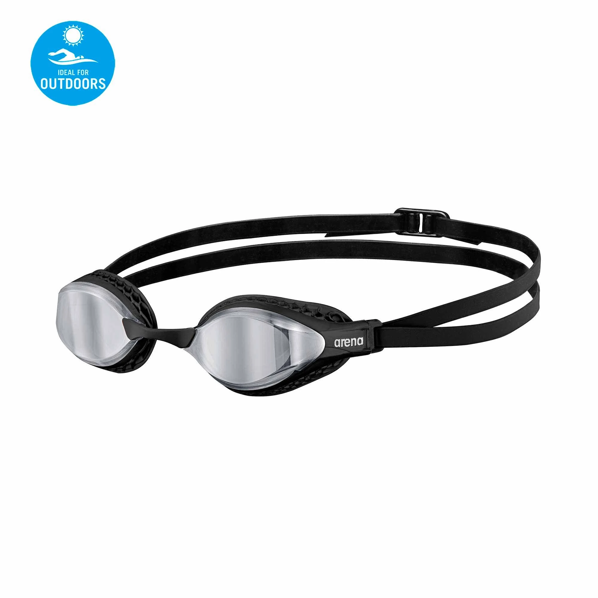 Lunettes De Compétition Natation Arena Air Speed Mirror Black Silver 3 Lunettes De Compétition Natation Arena Air Speed Mirror Black Silver
