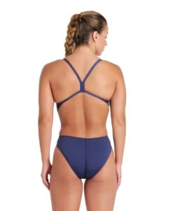 Maillot De Bain Arena Femme Team Dos Challenge Uni Bleu Marine Et Blanc -Funky Trunks Soldes 004766 750 womens team swimsuit challenge solid 002 o