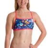 Maillot De Bain De Natation Femme 2 Pièces Speedo Retro Pop 723C863 Bleu -Funky Trunks Soldes 8 11723c863 a