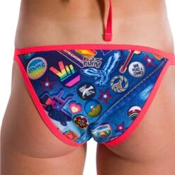 Maillot De Bain De Natation Femme 2 Pièces Speedo Retro Pop 723C863 Bleu -Funky Trunks Soldes 8 11723c863 d