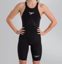 Combinaison De Natation Femme Speedo Lzr Valor Kneeskin Dos Ouvert Black 9780001