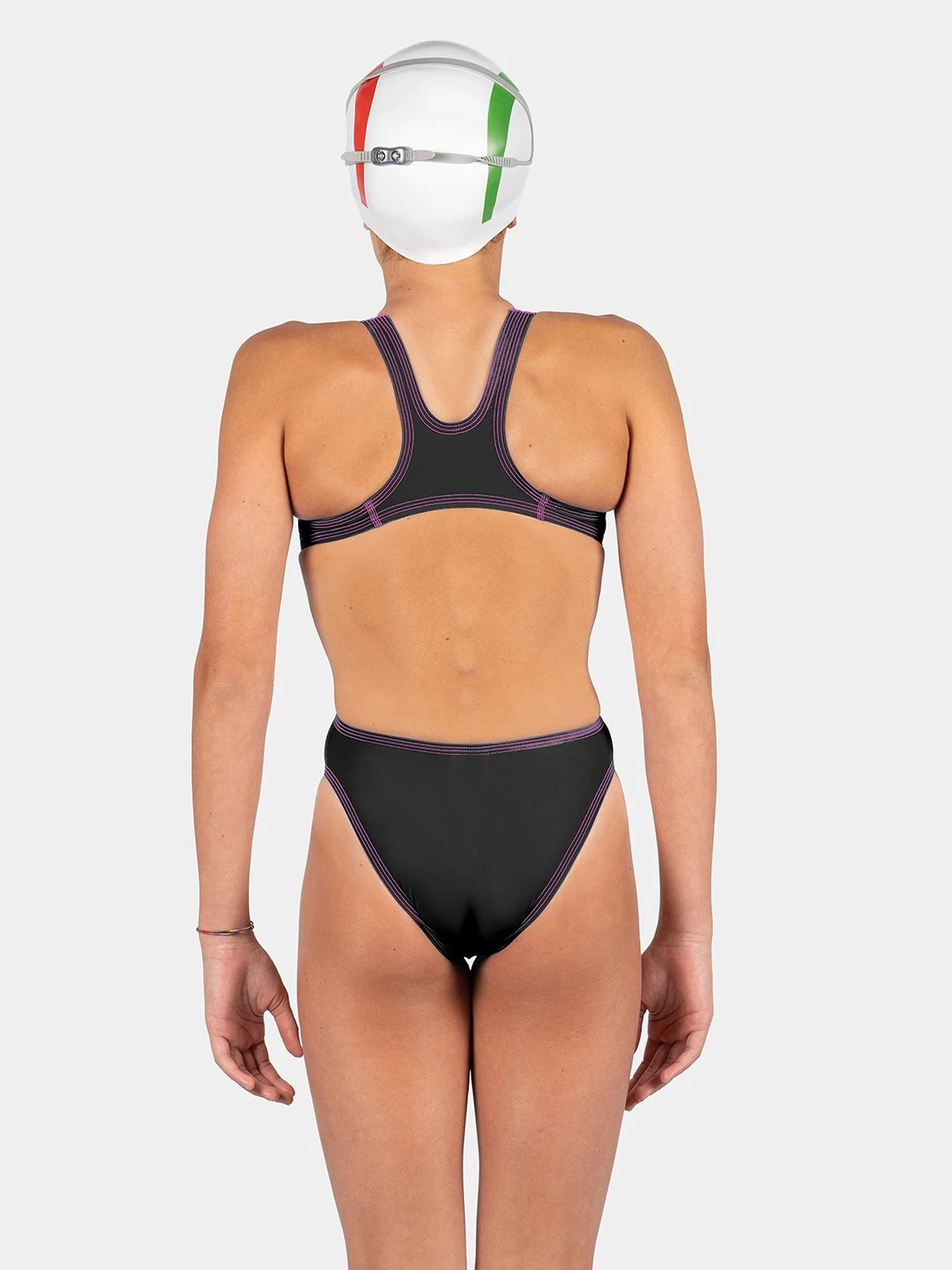 Maillot De Bain Fille Akron Babbitt JR Evo Bicolor Deejay/Black 4 Maillot De Bain Fille Akron Babbitt JR Evo Bicolor Deejay/Black – Image 2