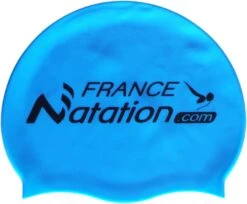 Bonnet Silicone De Natation France Natation Bleu Ciel