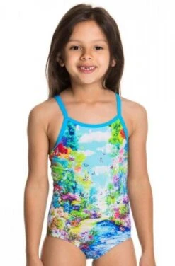 Maillot De Bain Funkita Enfant Fille Meadow Love Bleu