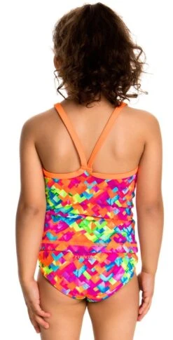 Maillot De Bain Funkita 2 Pièces Enfant Fille Stroke Rate Multicolore -Funky Trunks Soldes fg04t stroke rate 04 0