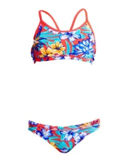 Maillot De Bain Funkita 2 Pièces Fille Aloha From Hawaii Orange -Funky Trunks Soldes fs02g aloha from hawaii 1610 0