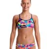 Maillot De Bain Funkita 2 Pièces Fille Mad Mist Rose -Funky Trunks Soldes fs02g mad mist 1699