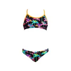 Maillot De Bain Funkita 2 Pièces Fille Palm Drive Noir -Funky Trunks Soldes fs02g palm drive 4166
