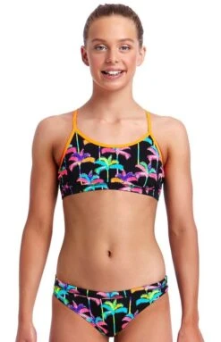 Maillot De Bain Funkita 2 Pièces Fille Palm Drive Noir