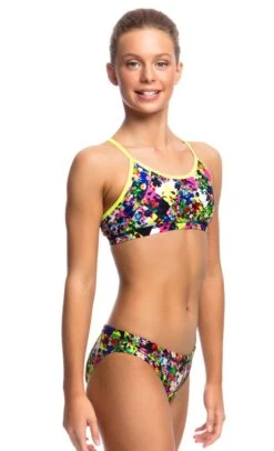 Maillot De Bain Funkita 2 Pièces Fille Princess Cut Multicolore -Funky Trunks Soldes fs02g princess cut 021