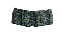 Maillot De Bain Funky Trunks Garçon Departure Board Noir -Funky Trunks Soldes ft32b departure board 0826 0