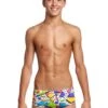 Maillot De Bain Funky Trunks Garçon Classic Trunks - Jumbled Up -Funky Trunks Soldes ft32b jumbled up 01