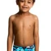 Maillot De Bain Funky Trunks Enfant Garçon Blue Steel Bleu -Funky Trunks Soldes ft32t blue steel 24