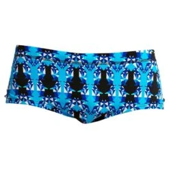Maillot De Bain Funky Trunks Garçon Dive Master Bleu -Funky Trunks Soldes funky trunks eco plain front 0