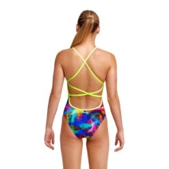 Maillot De Bain Funkita Fille Strapped In - Solar Flares -Funky Trunks Soldes girl solar d
