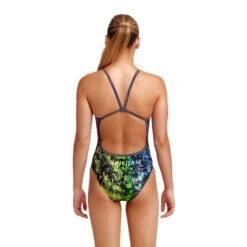 Maillot De Bain Funkita Fille Single Strap - Lion Eyes -Funky Trunks Soldes girls lion eyes d