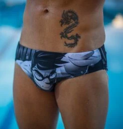 Maillot De Bain Homme Zerod Brief Ravenman Noir -Funky Trunks Soldes graphicbrief 587ce533cf9bb