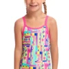 Maillot De Bain Funkita Enfant Fille Jiggy Saw Rose -Funky Trunks Soldes jiggy saw