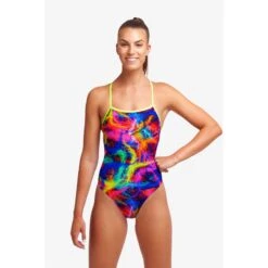 Maillot De Bain Funkita Femme Strapped In - Solar Flares -Funky Trunks Soldes ladies solar f2