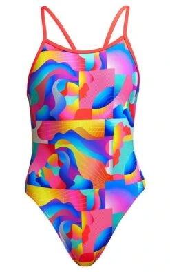 Maillot De Bain Funkita Fille Single Strap - Radar Rage -Funky Trunks Soldes radar rage girls3