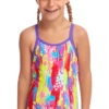 Maillot De Bain Funkita Enfant Fille Splat Stat Rose -Funky Trunks Soldes splat stat 2