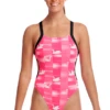 Maillot De Bain Funkita Femme Brace Free Swan Lake Rose -Funky Trunks Soldes swan lake