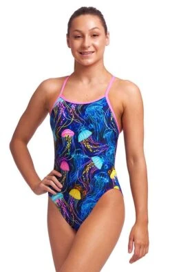 Maillot De Bain Funkita Fille Single Strap - Schwimma Stinga -Funky Trunks Soldes swimma girls1
