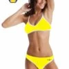 Bas De Maillot De Bain Femme Diana Twin Slip Jaune -Funky Trunks Soldes twinslip jaune